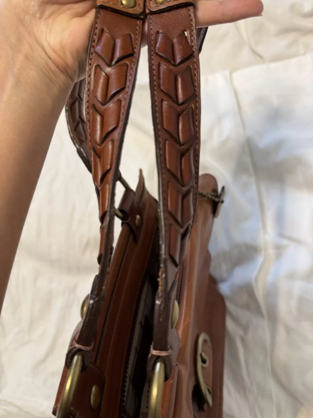 Coach tan leather